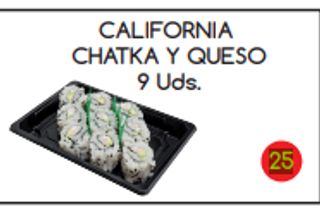 25. California Chatka Y Queso (9 Uds.)