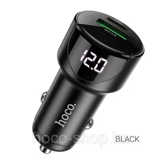 Автомобильное зарядное устройство Z42 Hoco, Black 