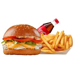 Комбо Курячий бургер