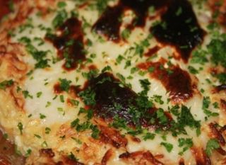 Bacalhau Com Espinafres e Gambas