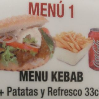 Menú 1 Kebab