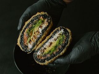 Burger z łososiem (400g)