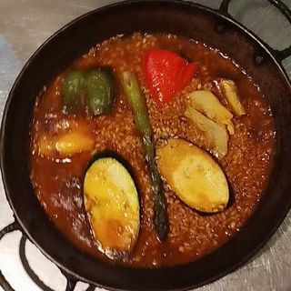 Paella de Verduras y Setas 100% casera