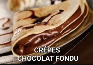 Crêpe Au Chocolat Fondu 