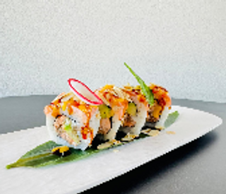 Orange roll uramaki