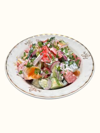 Salată cu legume su ulei