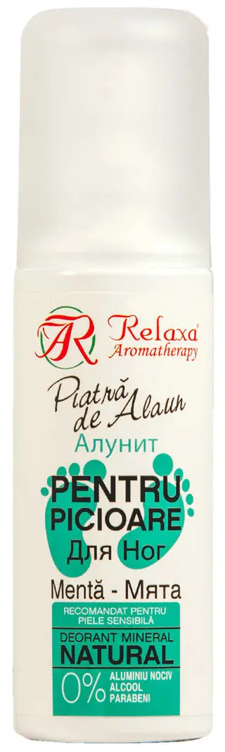 Deodorant mineral pentru picioare cu mentă