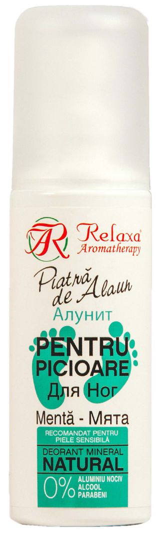 Deodorant mineral pentru picioare cu mentă