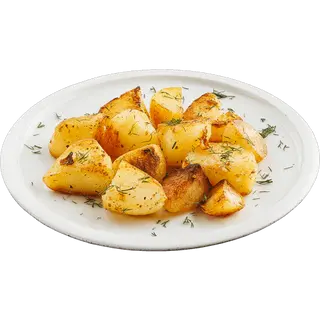 Задушени картофи с копър и чесън (150г)