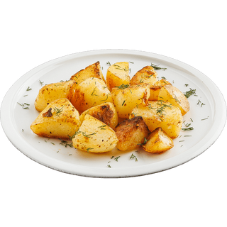 Задушени картофи с копър и чесън (150г)