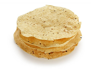 Spicy papadum