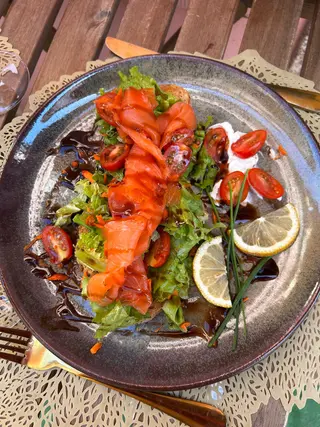 Tosta de Salmão Fumado