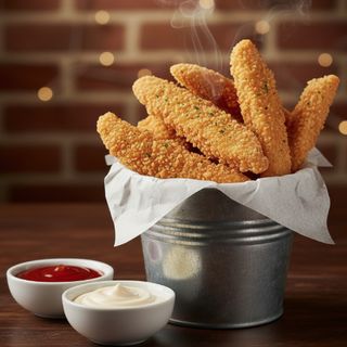 Tiras de pollo (ración)