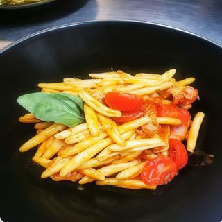 Fusilli salsiccia e funghi