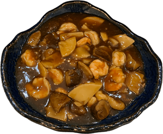 Gambas Con Bambú Y Setas Chinas双冬虾