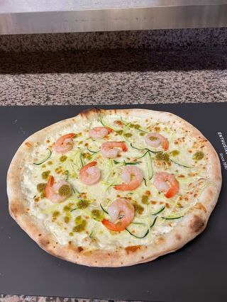 Pizza Gamberi e Zuchini medie