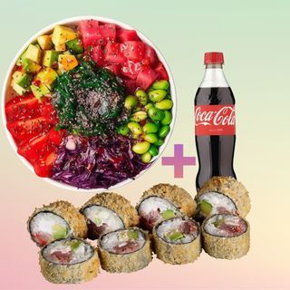 Stitch + Tempura Ton + Coca Cola