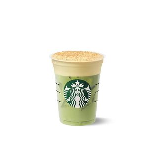 Pumpkin Cream Iced Matcha Latte