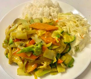 Cielęcina z sosem curry