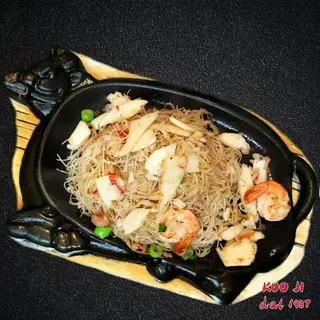 21b  -Spaghetti di riso con pesce alla piastra