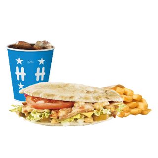 Кебап бургер с пиле меню