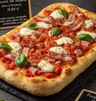 Focaccia Alla Siciliana (Para 2 Personas)