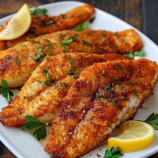 Buttered Fish Fillet with Accompaniments