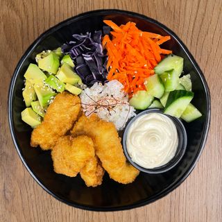 Sushi Bowl XXL z kurczakiem w panko