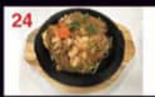 24 Spaghetti di riso con gamberi