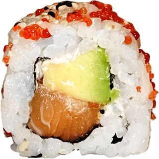 144. Uramaki De Salmón Y Tobiko (4 Pzs.)