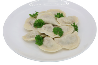 Pierogi z ziemniakami i borowikami na/c