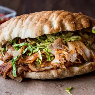 Pita kebab mixto simple 
