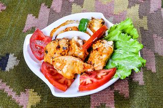 ქათმის მწვადი შამფურზე