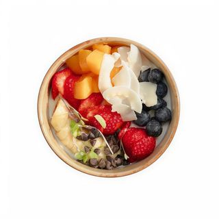 Yogur griego y fruta