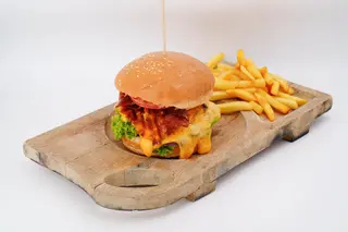 Triple cheeseburger