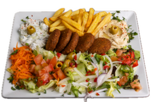 Falafel en Plato