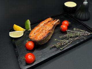Сьомга на мангалі    (замовлення приймаються від 200грам) (100g)