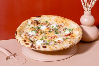 Pizza Cream cheese & Pancetta (picantă)