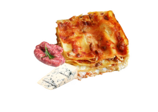 LASAÑA SALCHICHA Y GORGONZOLA