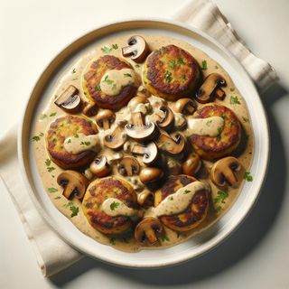 Gołąbek wegetariański z sosem pieczarkowym