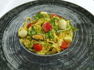 Špagete  morski plodovi- Idija-posno