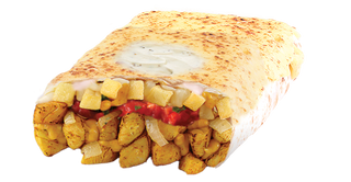 Tacos  dinde gratiné