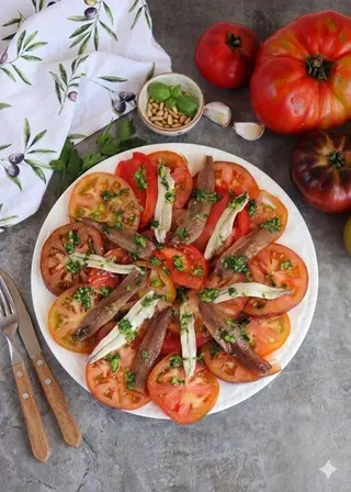Ensalada De Anchoas Al Verde