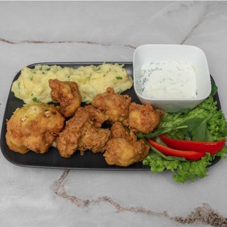 Chrupiący kalafior w cieście