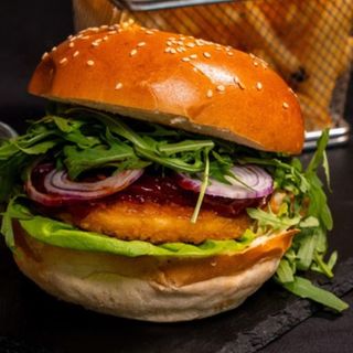 Burger crispy nochicken (vegan)