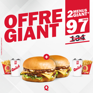 2 Giants + 2 Petites Frites + 2 Petites Boissons