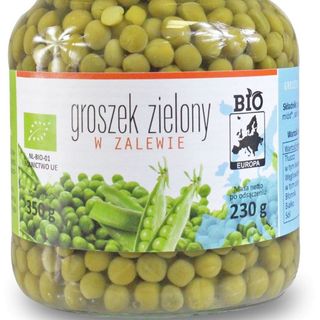  BIO GROSZEK ZIELONY W ZALEWIE 350 g (230 g) (SŁOIK) - BIO PLANET