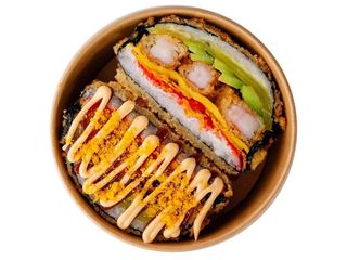 Burger krewetka cheese (350g)