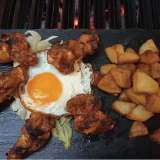 Alitas Pollo Adobado A La Brasa