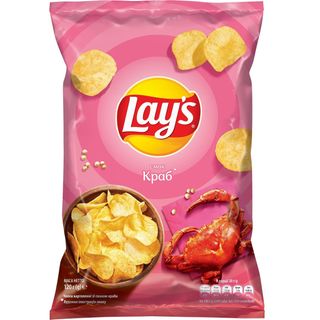 Чіпси «lays» Зі Смаком Крабу, 120г